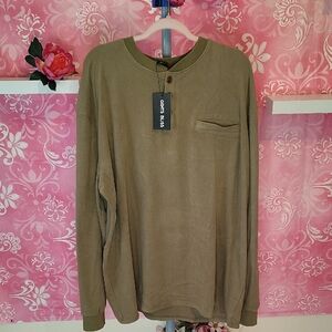 Bliss Olive Long Sleeve Men's Tee